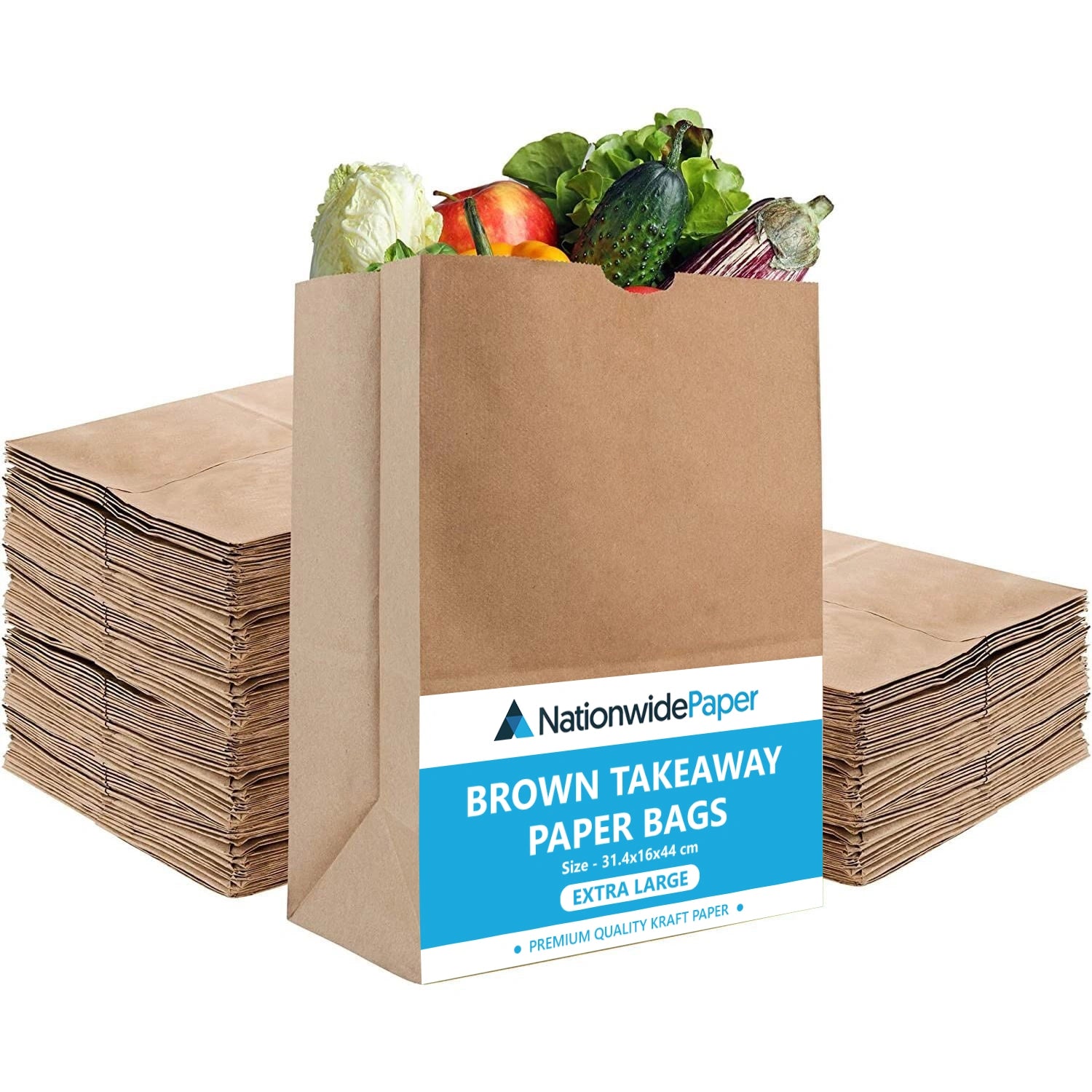 Brown Paper Takeaway Bags