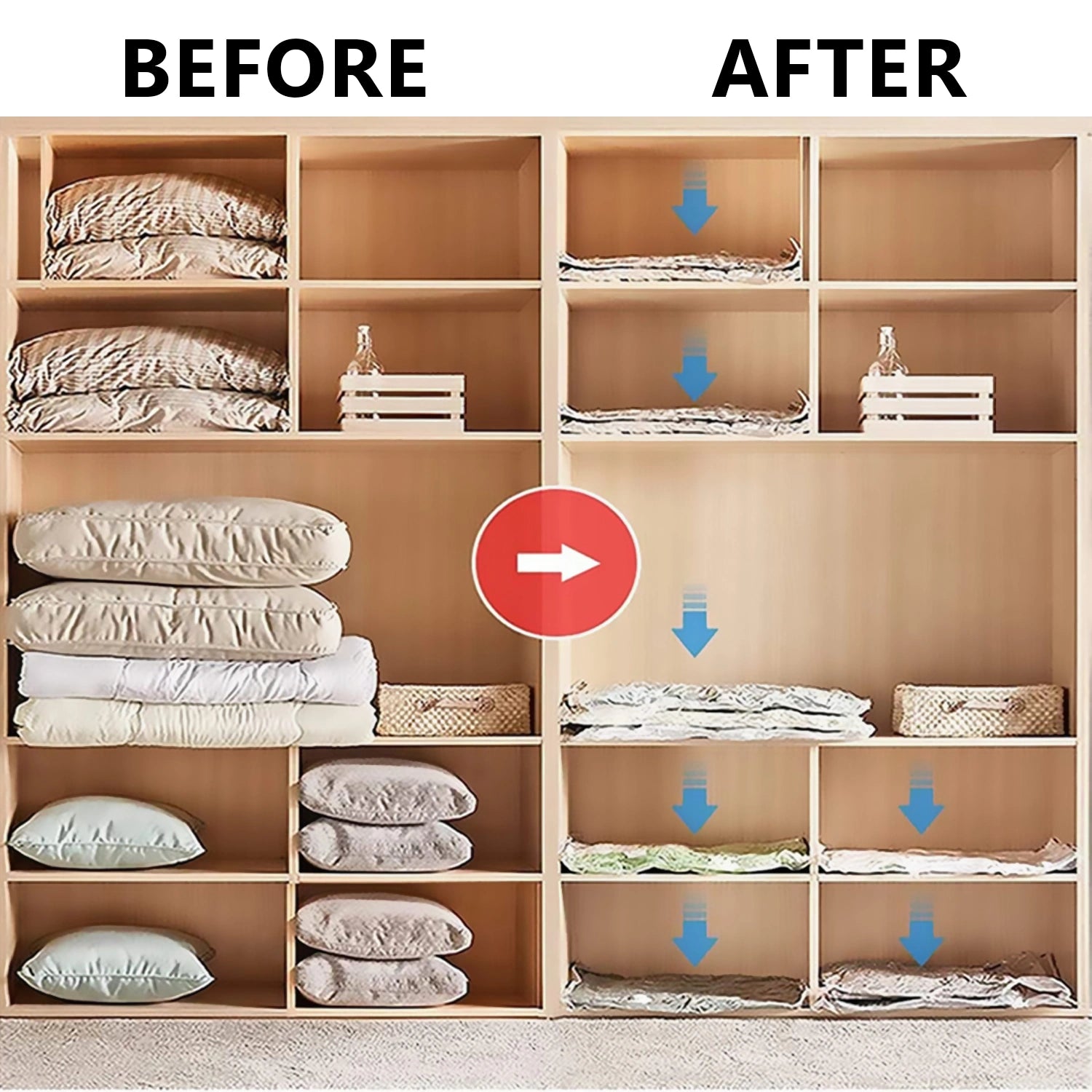 Vacuum Storage Bags Jumbo with Hand Pump