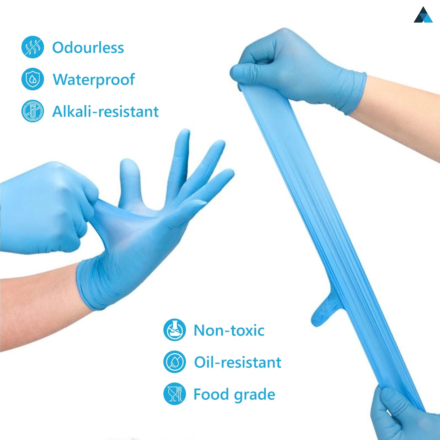 Medium Nitrile Gloves (100 pcs)