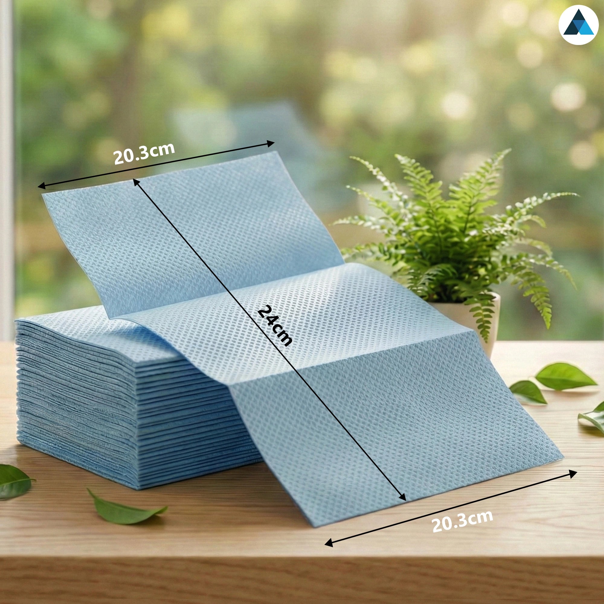 Z-Fold Blue Paper Hand Towels