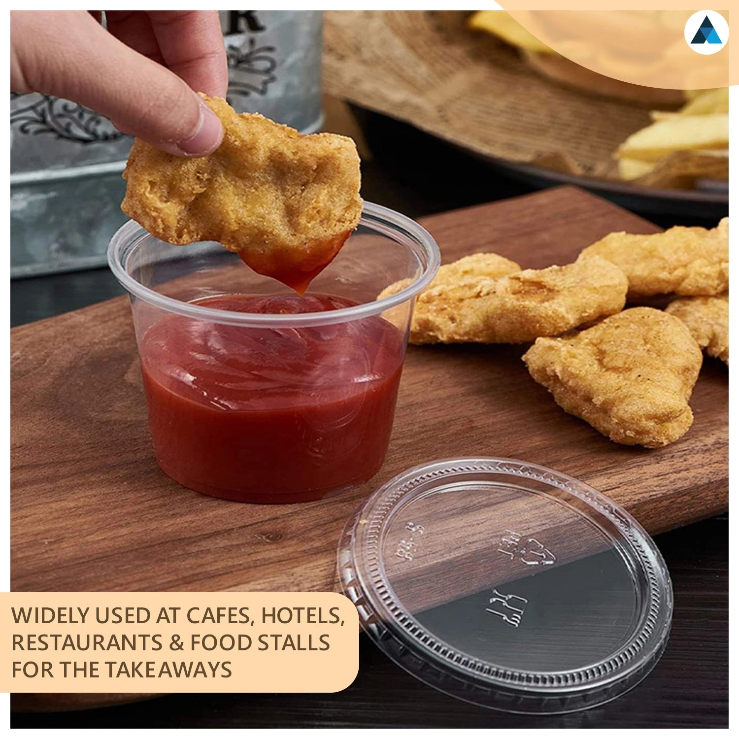 2oz and 4oz Plastic Sauce Pots