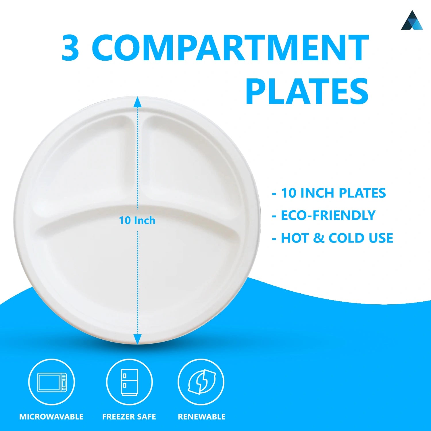 Round Paper Bagasse Plates