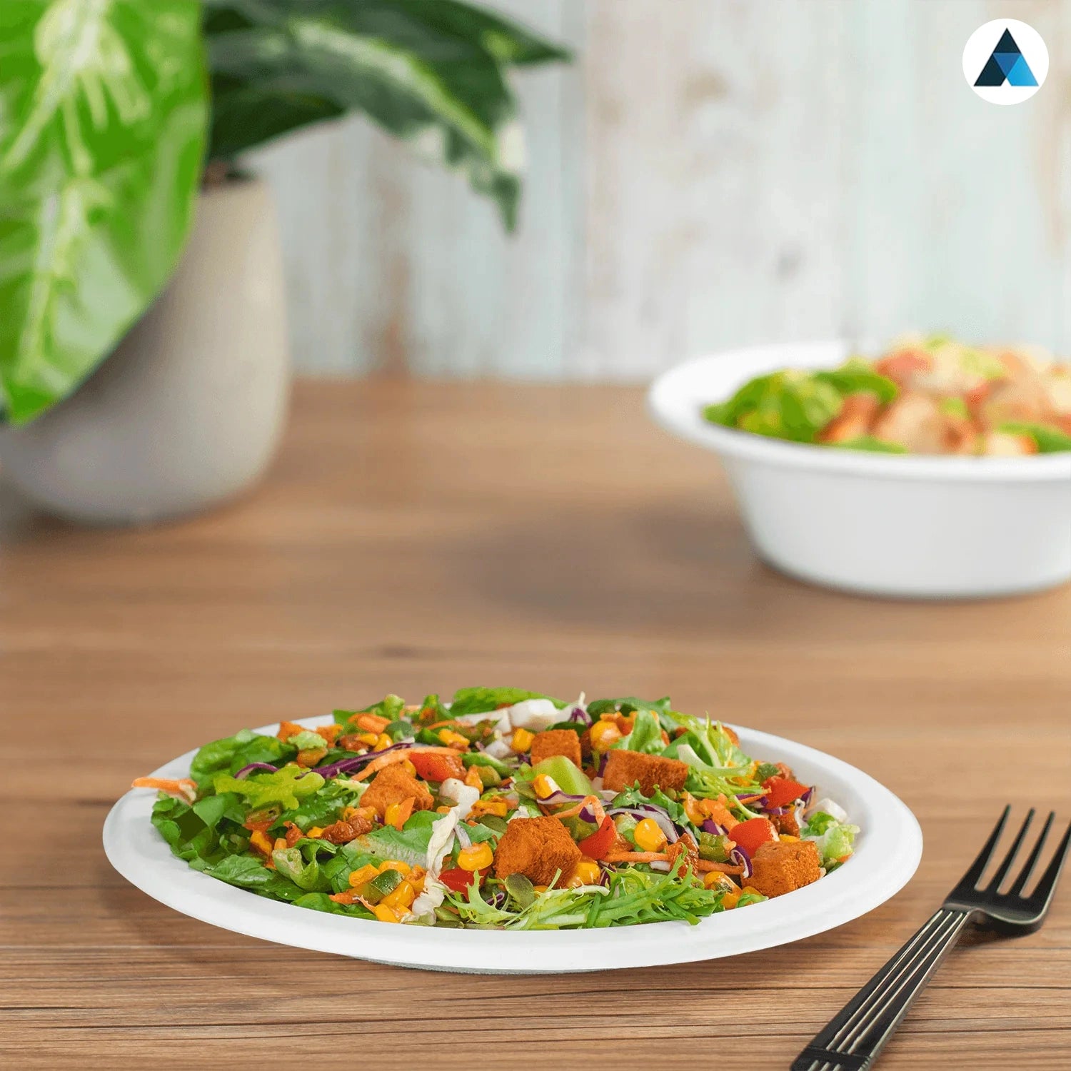 7 Inch Round Paper Bagasse Plates