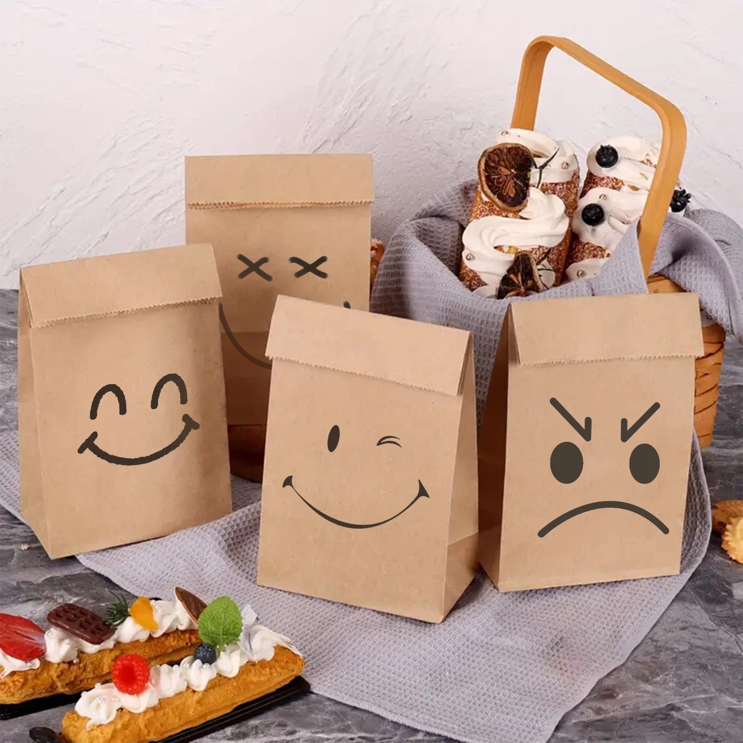 Brown Paper Takeaway Bags