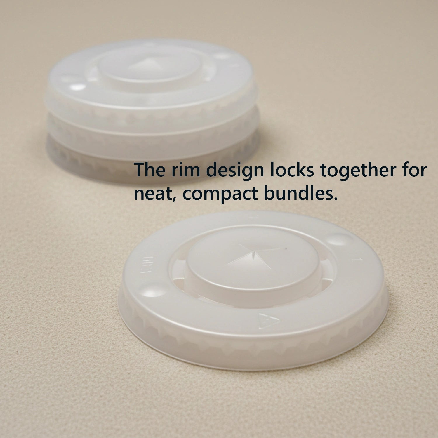 Dual-Size 80mm & 90mm Flat Lids with Cross Hole