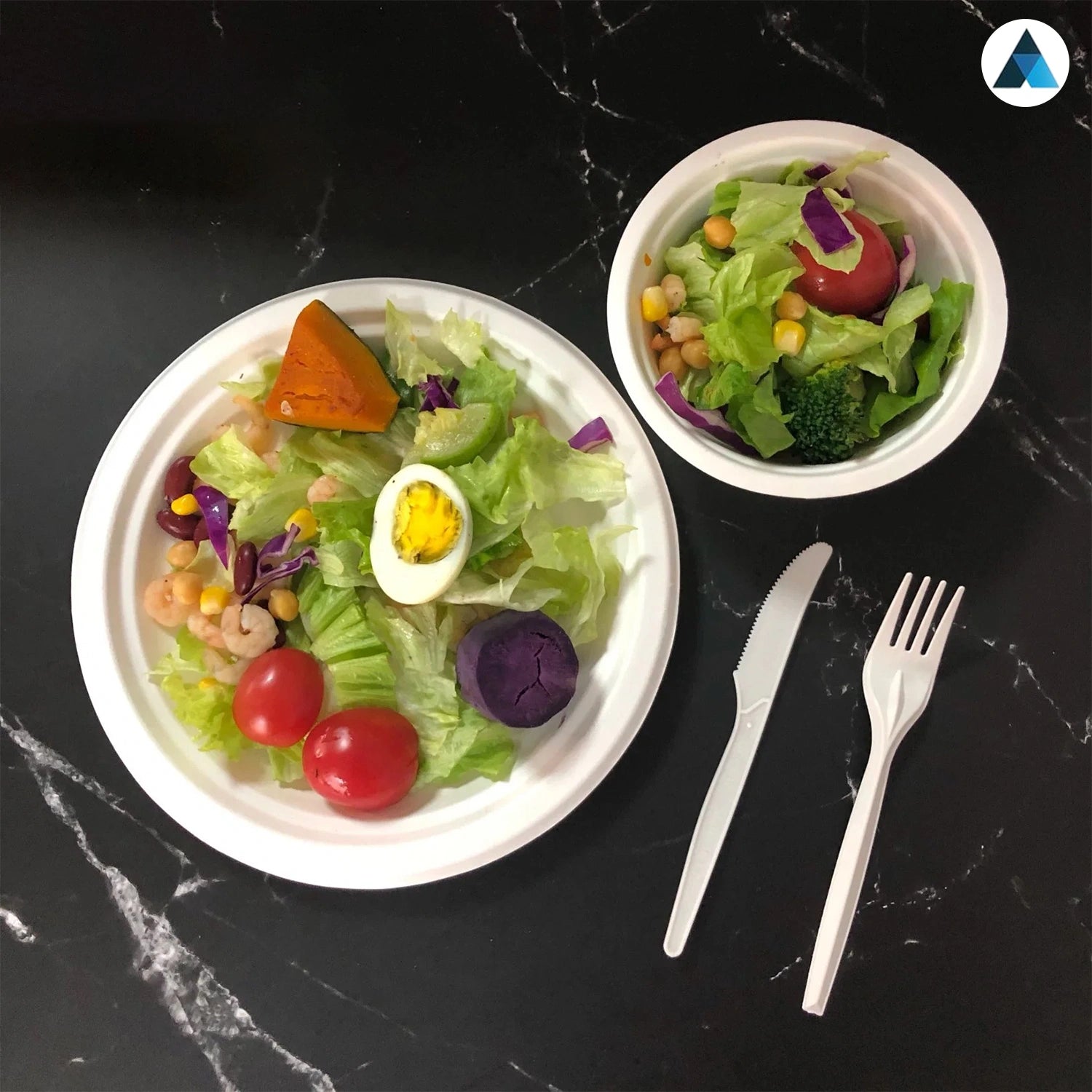 7 Inch Round Paper Bagasse Plates
