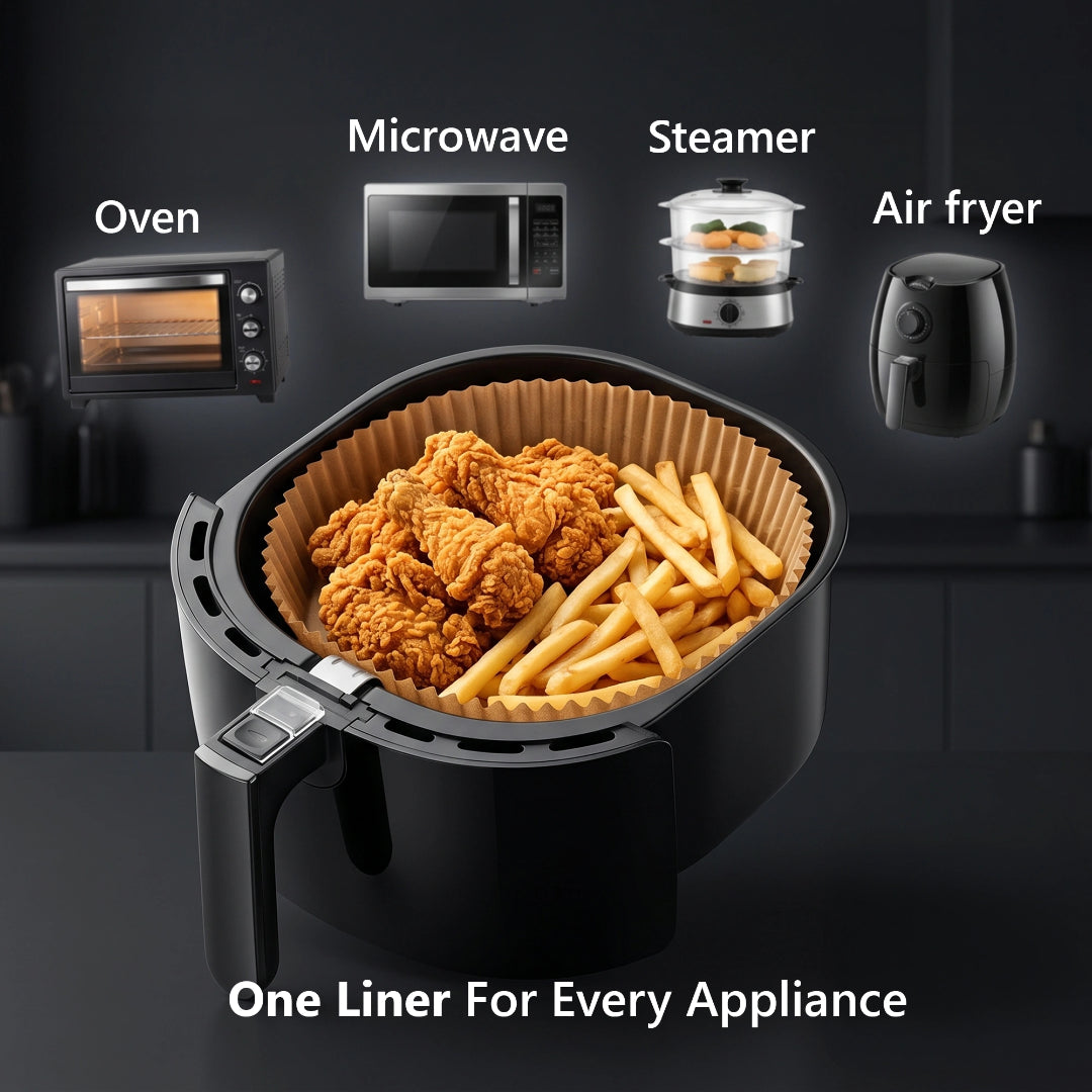 20cm Round Disposable Air Fryer Liners
