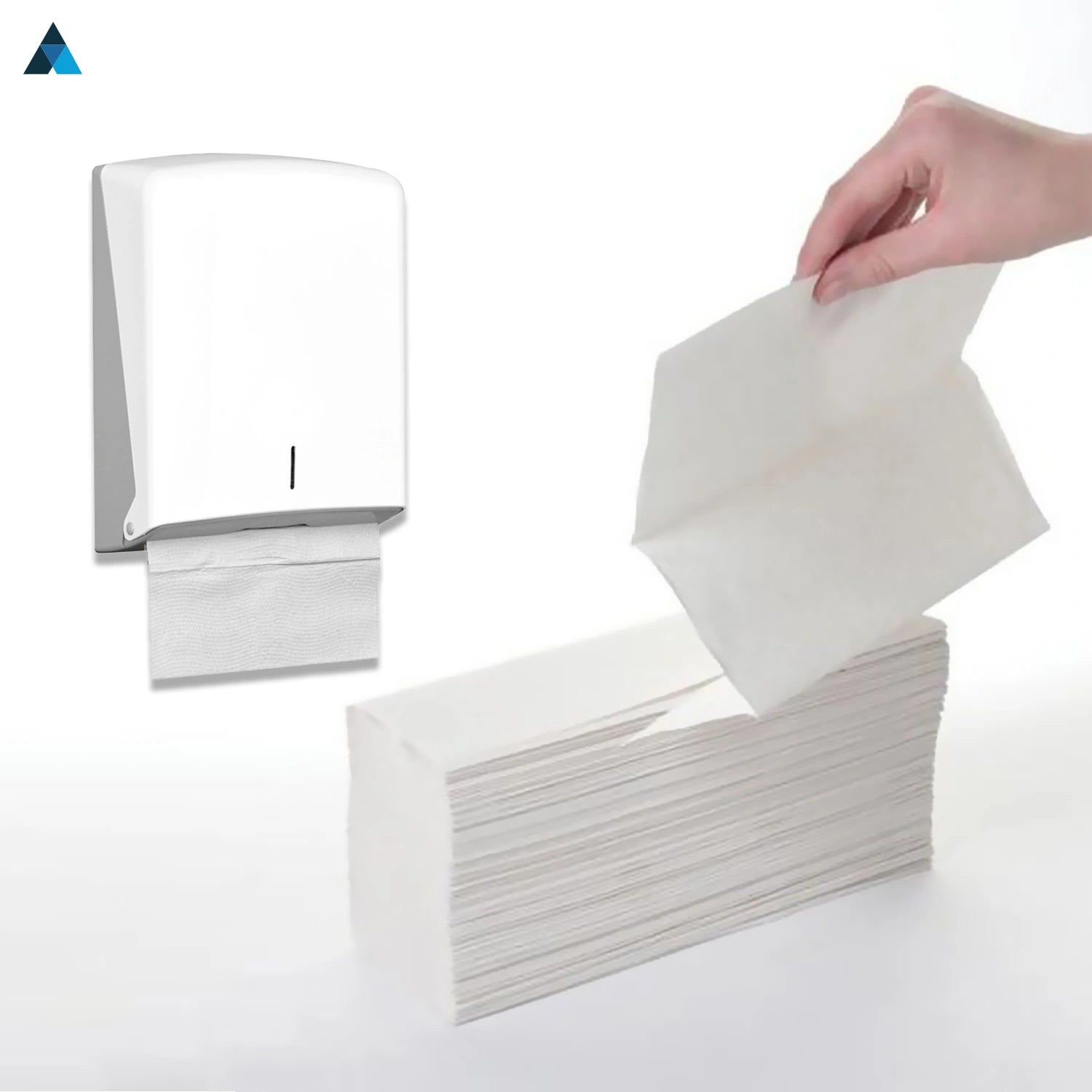 22.5x24cm Paper Towels 3000 Sheets Extra Strong 2 Ply Paper Towels Z Fold White