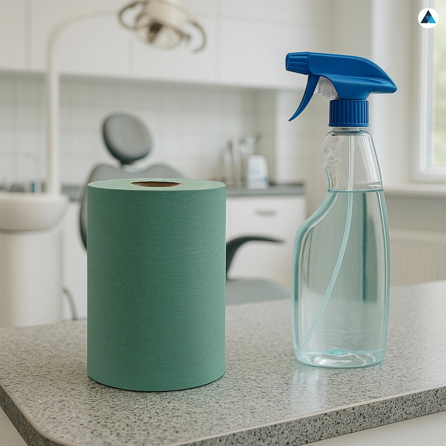 Green 1 Ply Paper Cleaning Rolls 76m x 20cm