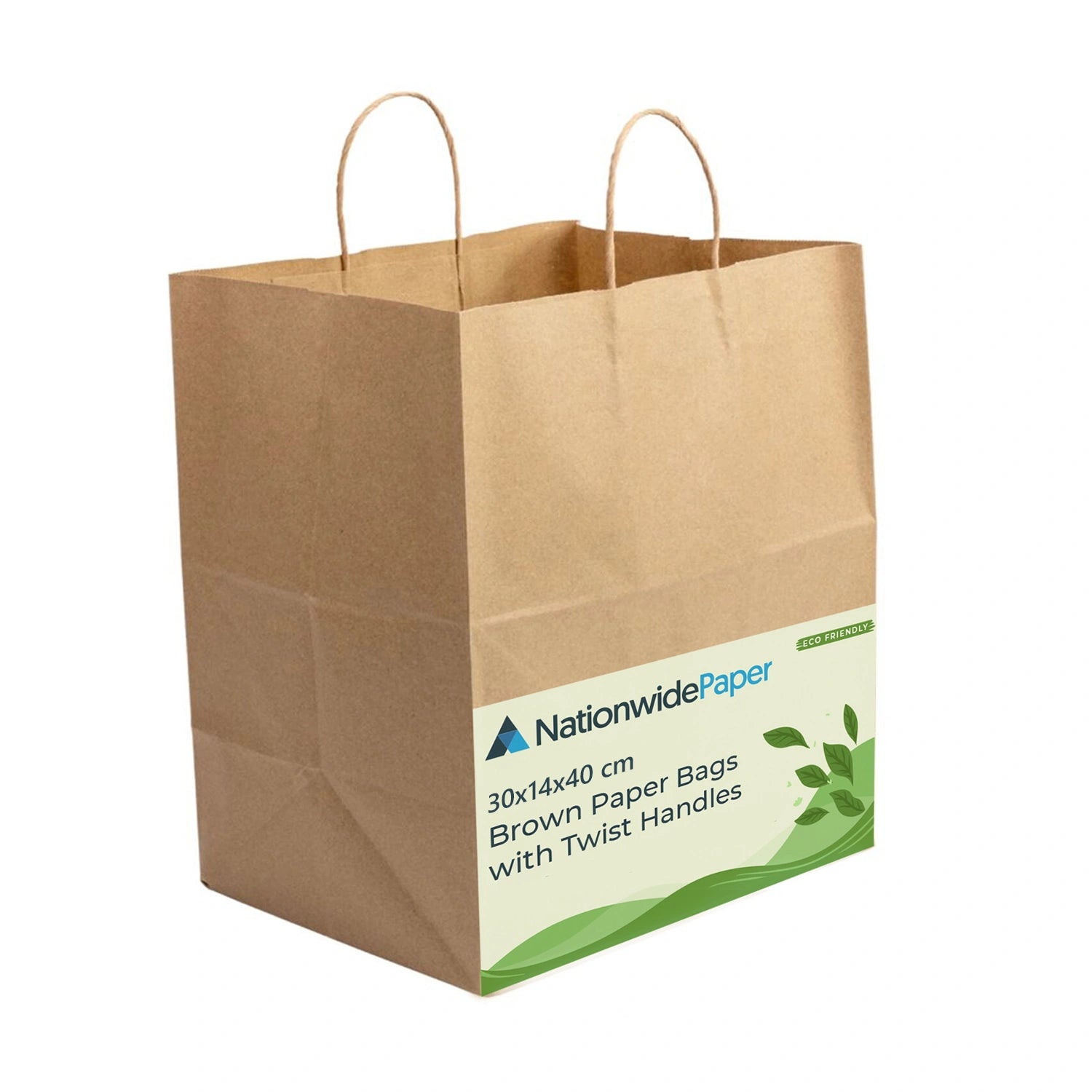 Brown Paper Twist Handle Bags