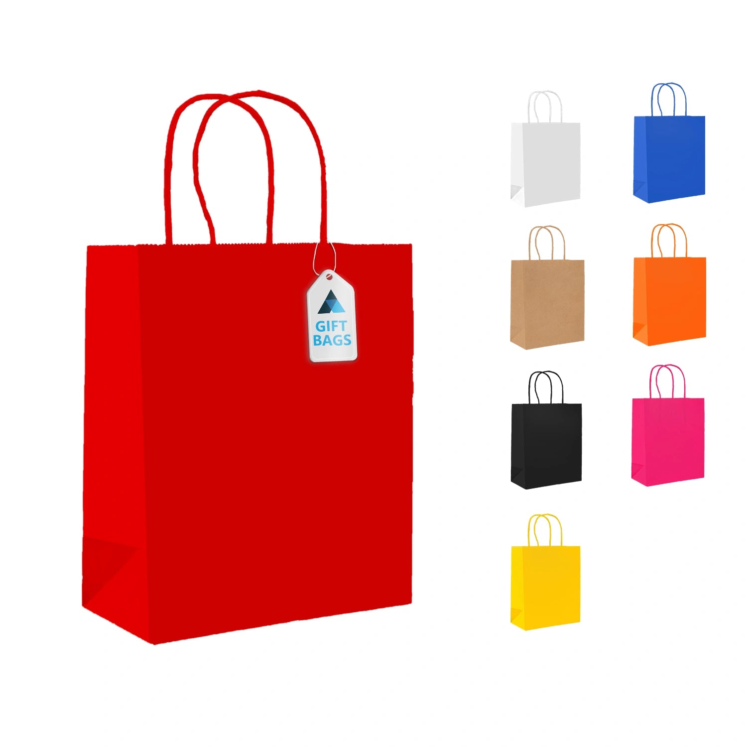Small Paper Gift Bags with Strong Twist Handle Party Bags 18x9x22cm