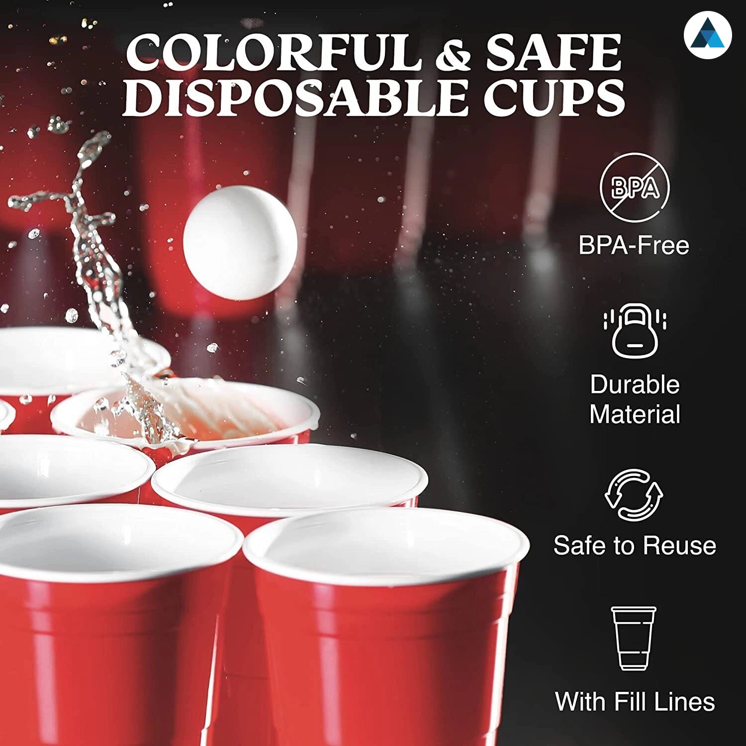 12oz Red Plastic Cups