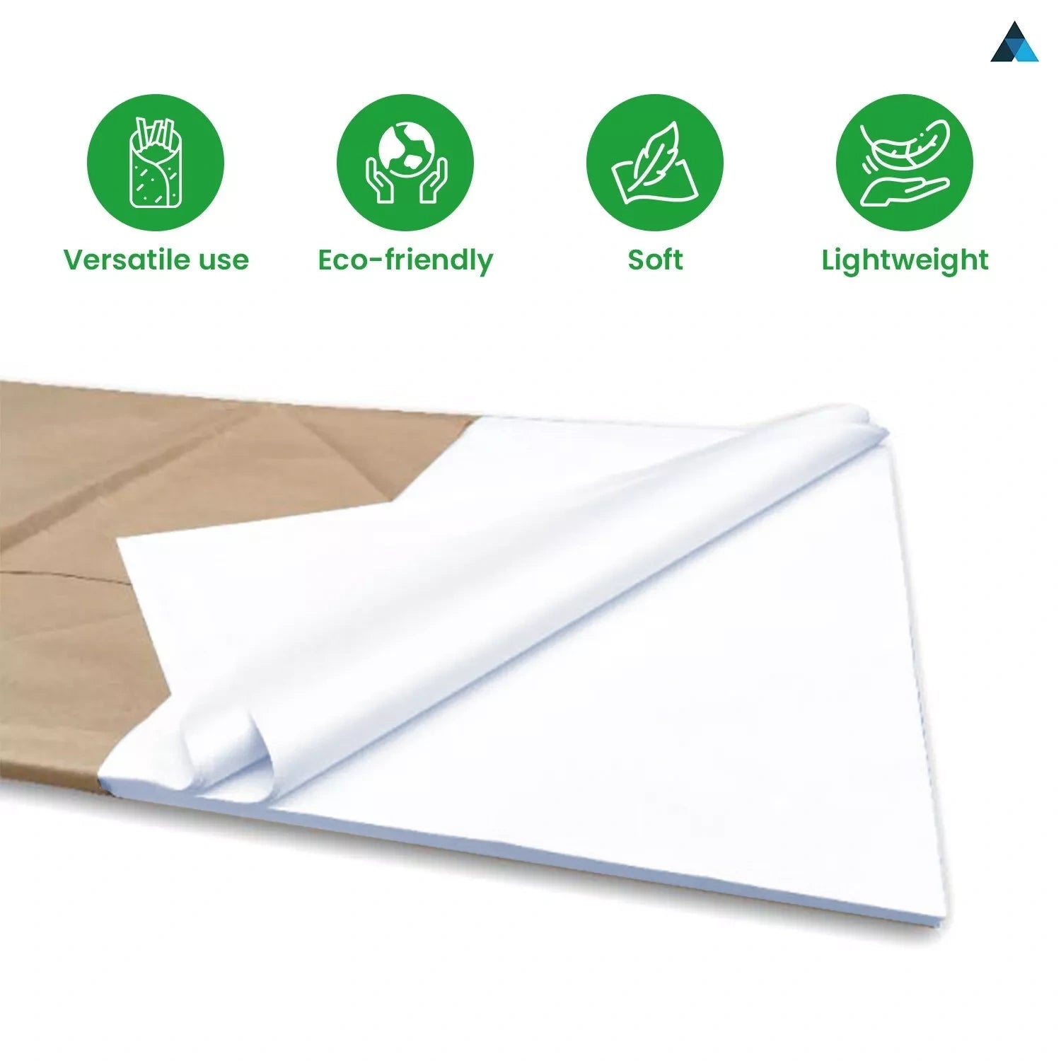 450x700mm White Acid-Free Wrapping Tissue Sheet