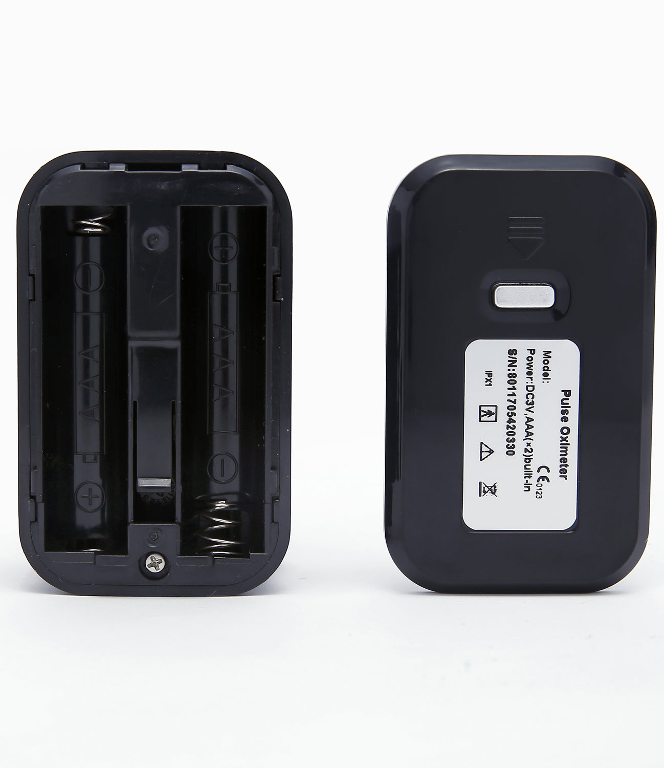 CE Certified SPo2 Pulse Oximeter - NHS Adherent Black