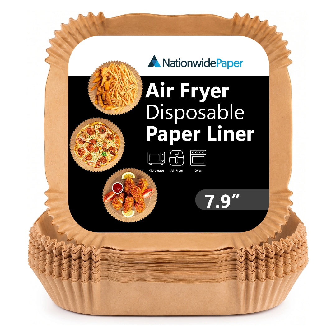 7.9-Inch Square Parchment Paper Air Fryer Liners