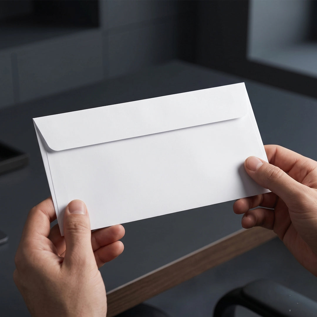 110 × 220mm DL White Self-Seal Envelopes