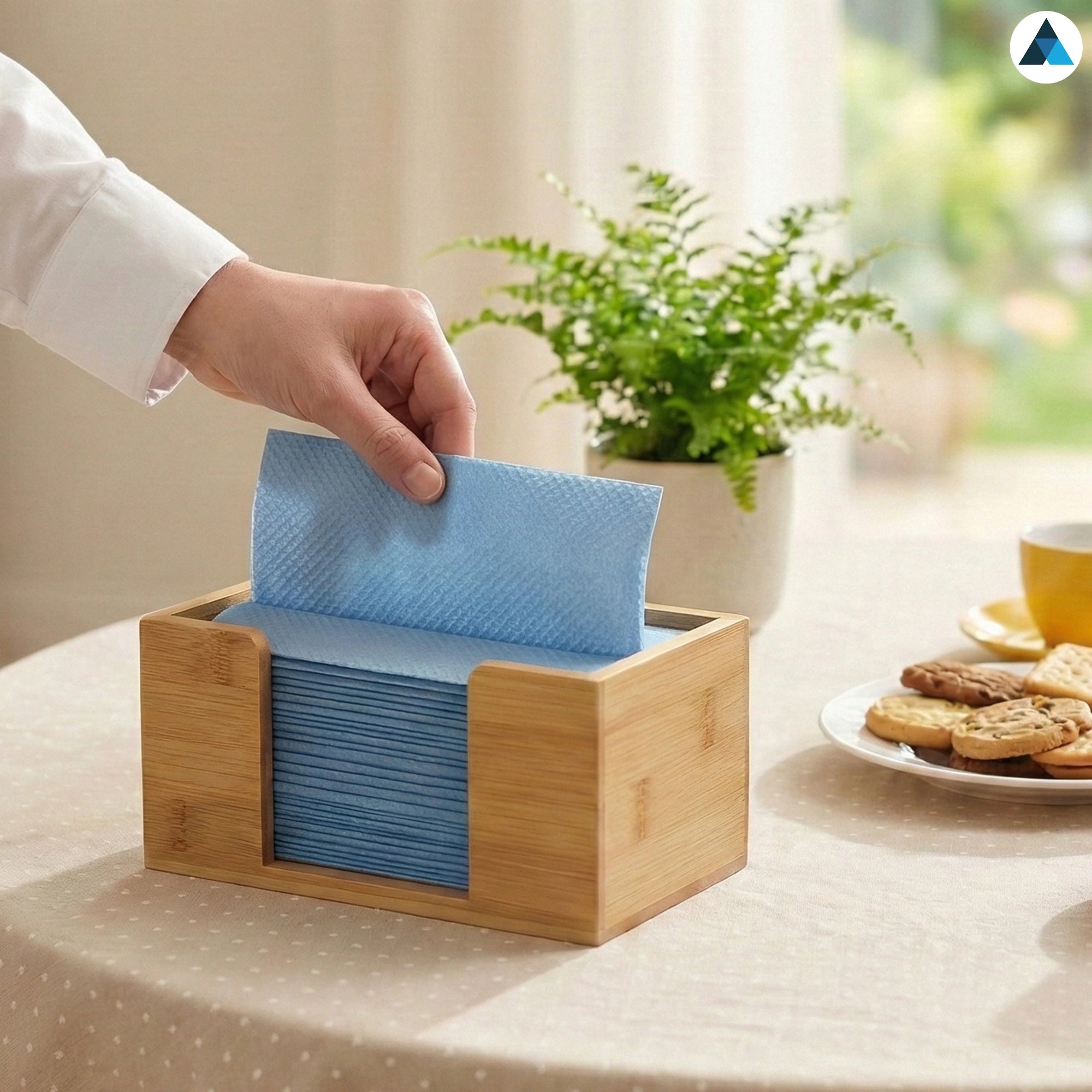 Z-Fold Blue Paper Hand Towels