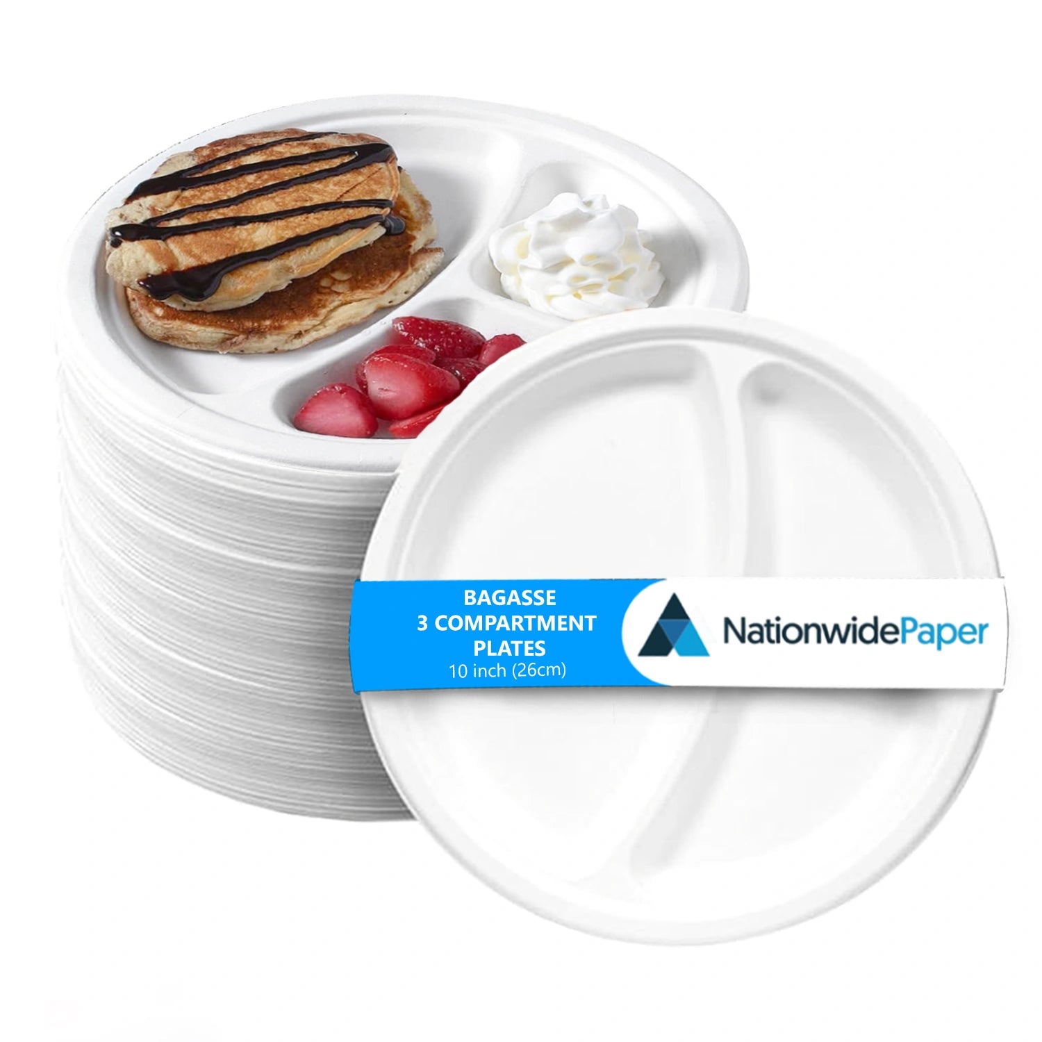Round Paper Bagasse Plates