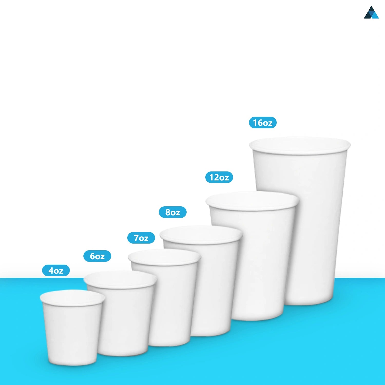 White Disposable Single Wall Cups