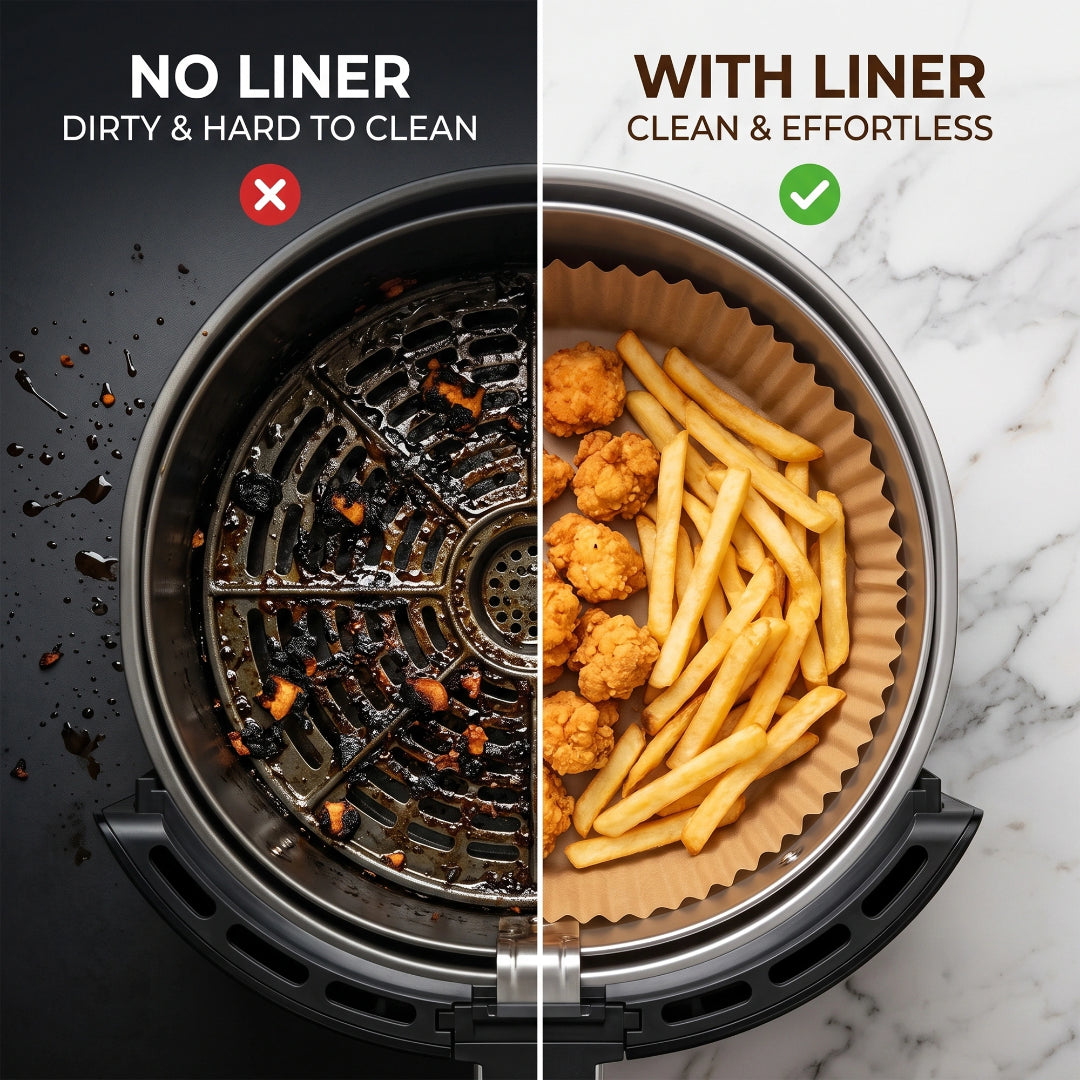 20cm Round Disposable Air Fryer Liners