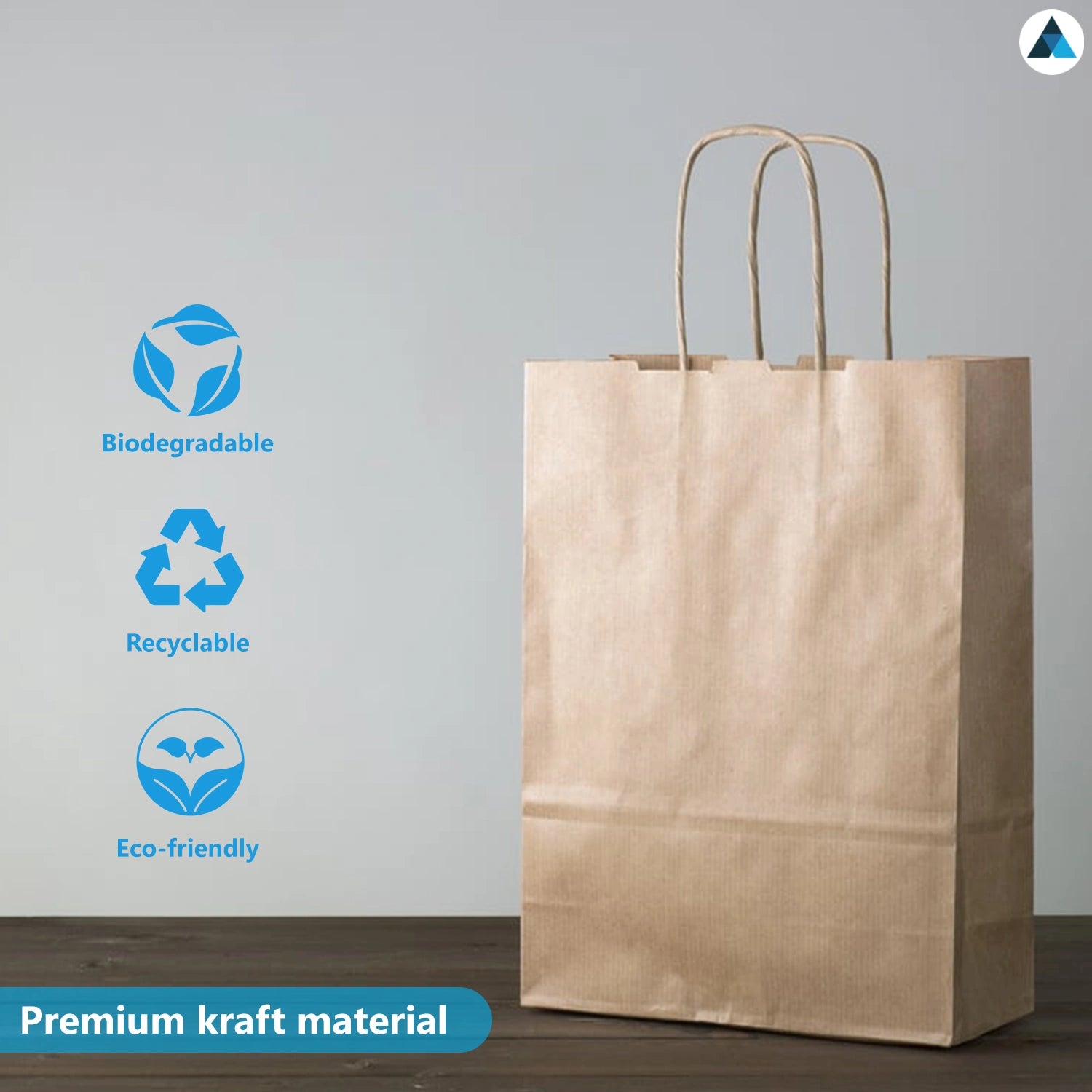 Brown Paper Twist Handle Bags