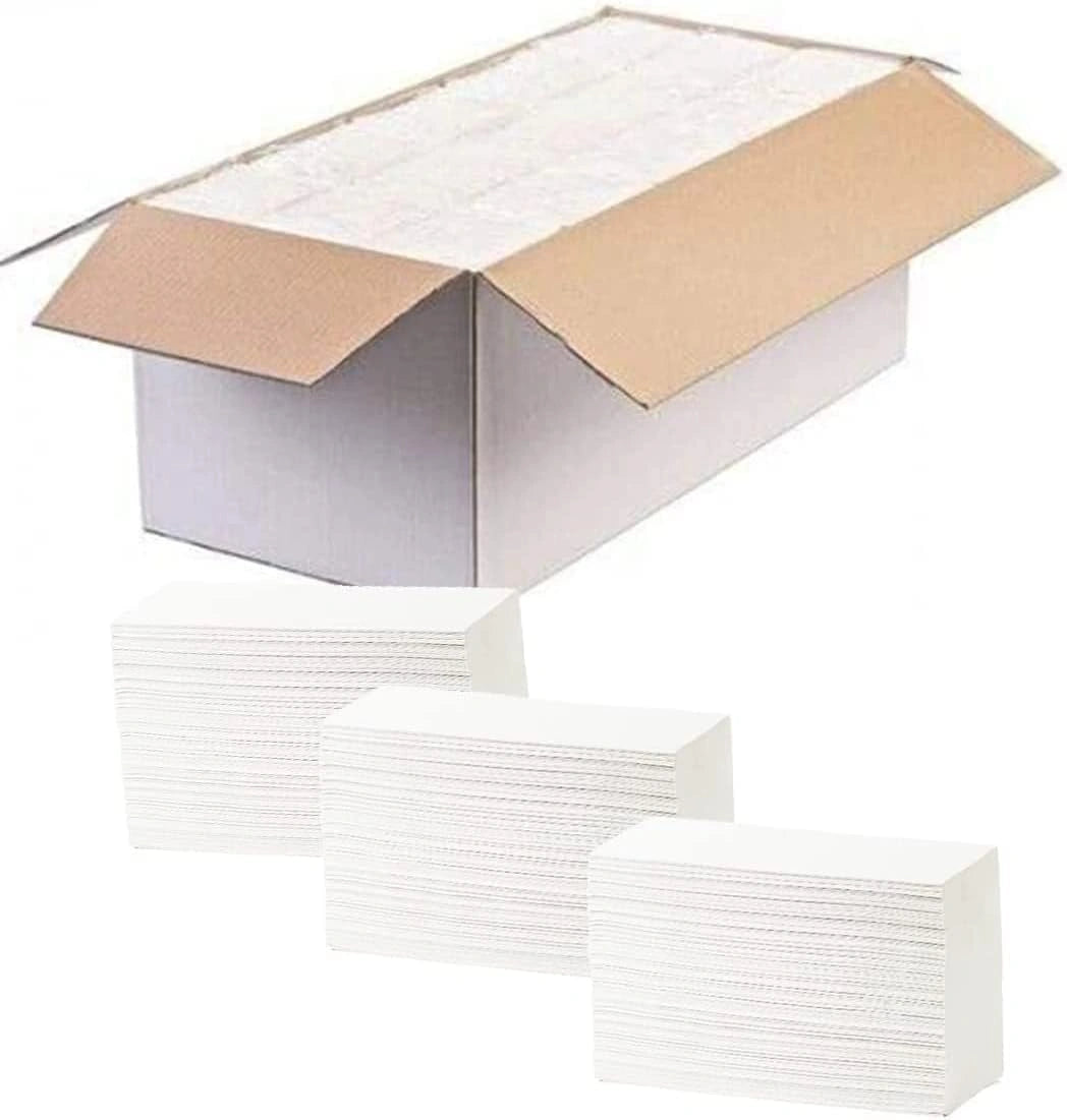 22.5x24cm Paper Towels 3000 Sheets Extra Strong 2 Ply Paper Towels Z Fold White