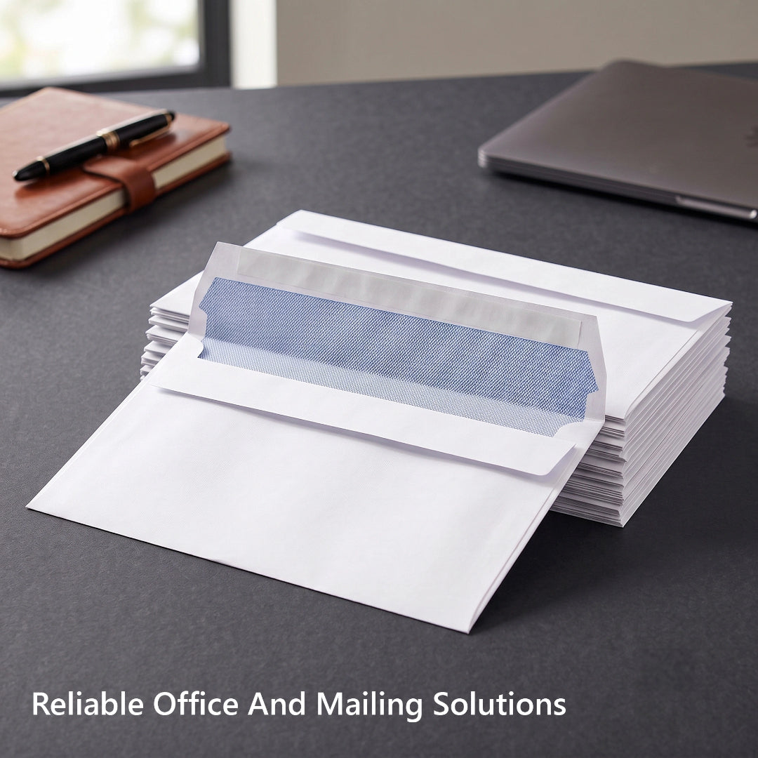 110 × 220mm DL White Self-Seal Envelopes