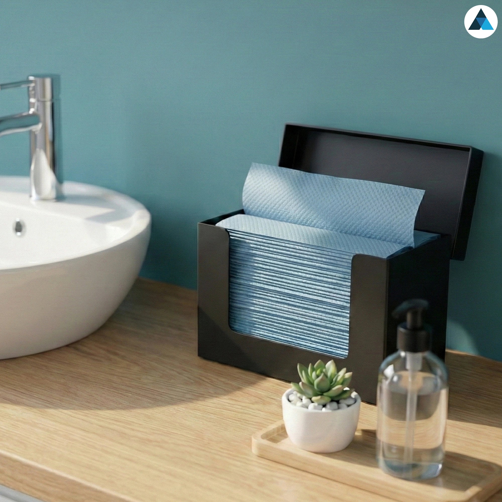 Z-Fold Blue Paper Hand Towels