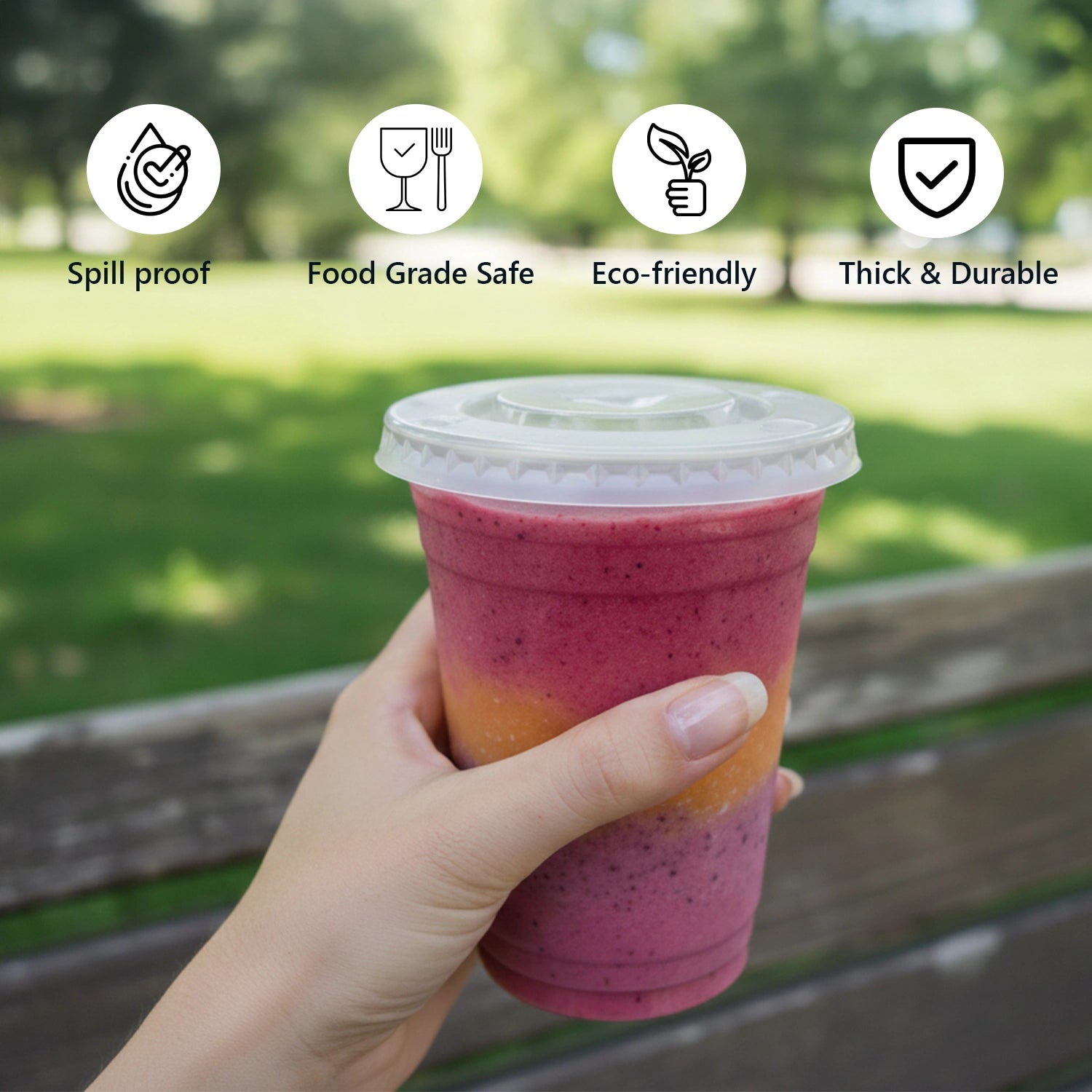 Dual-Size 80mm & 90mm Flat Lids with Cross Hole