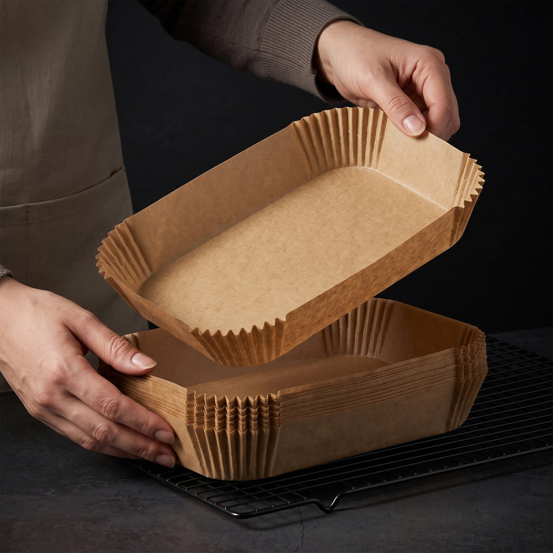 Round, Square & Rectangular Parchment Paper Air Fryer Liners