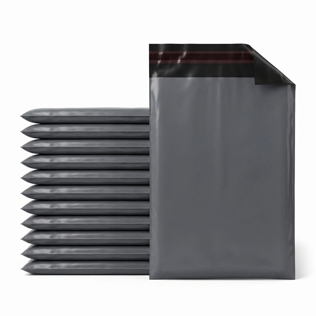 6 × 9-Inch Self-Seal Recycled Grey Mailing Bags