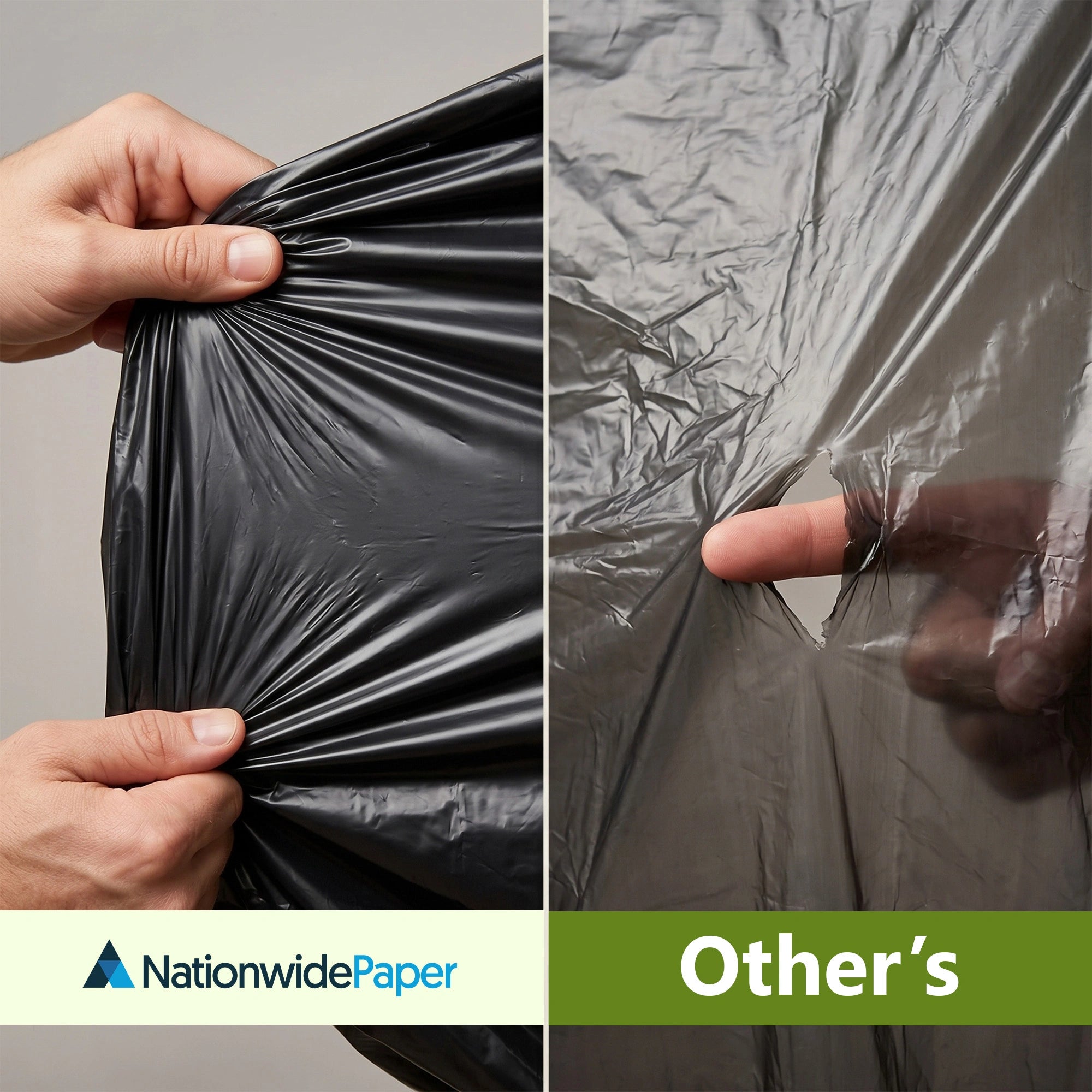 18x29x39 Inches Medium Duty Black & White Bin Bags (Pack of 200)
