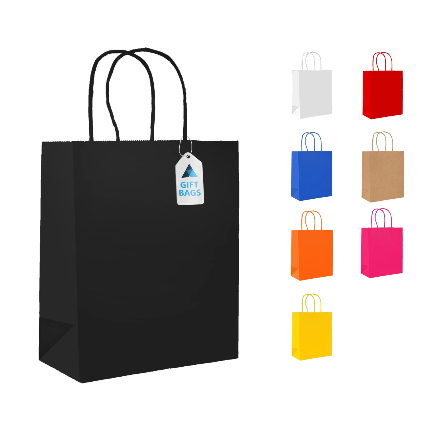Small Paper Gift Bags with Strong Twist Handle Party Bags 18x9x22cm