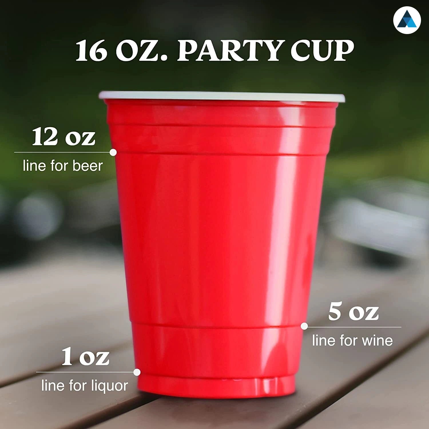 16oz Red Plastic Cups
