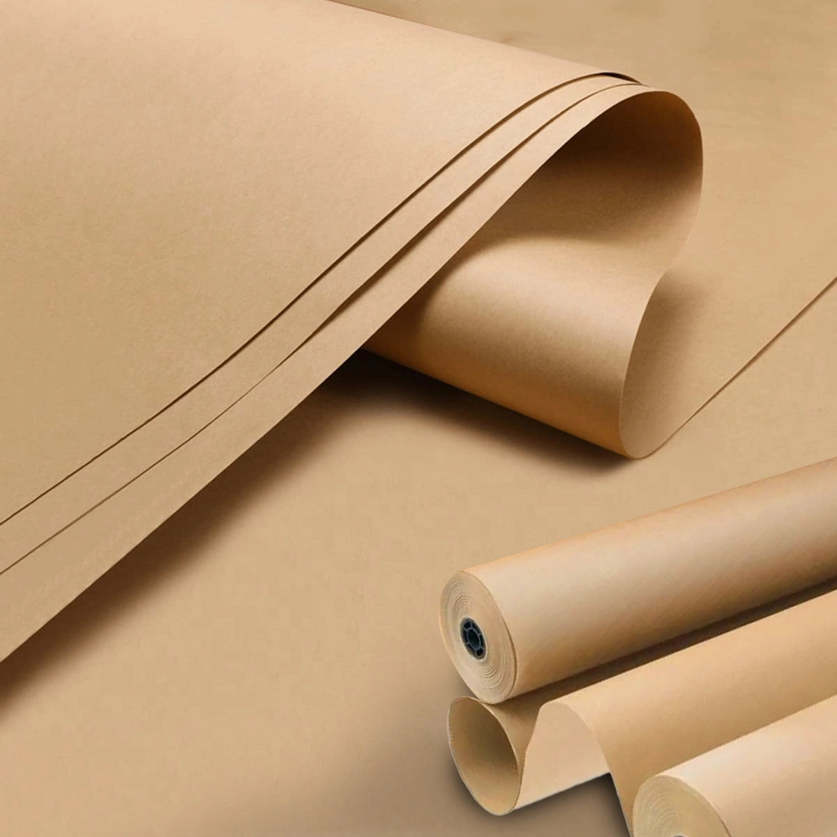 Brown Kraft Wrapping Paper Roll 500mm