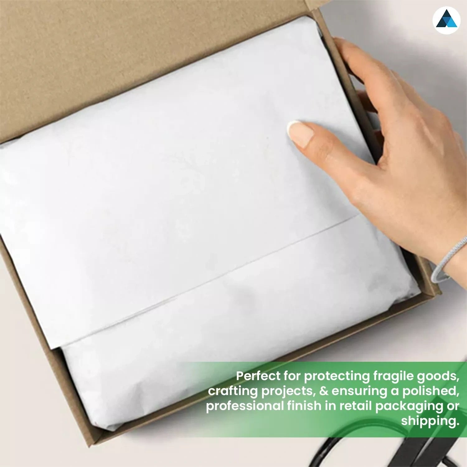 450x700mm White Acid-Free Wrapping Tissue Sheet